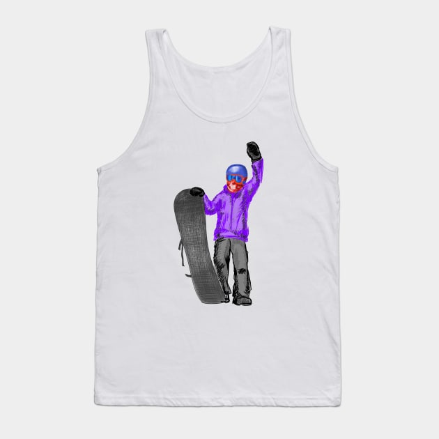 Snowboarder Tank Top by sibosssr